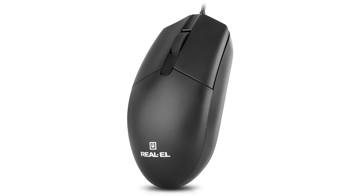 Миша REAL-EL RM-210 Black (EL123200036) - мініатюра 5