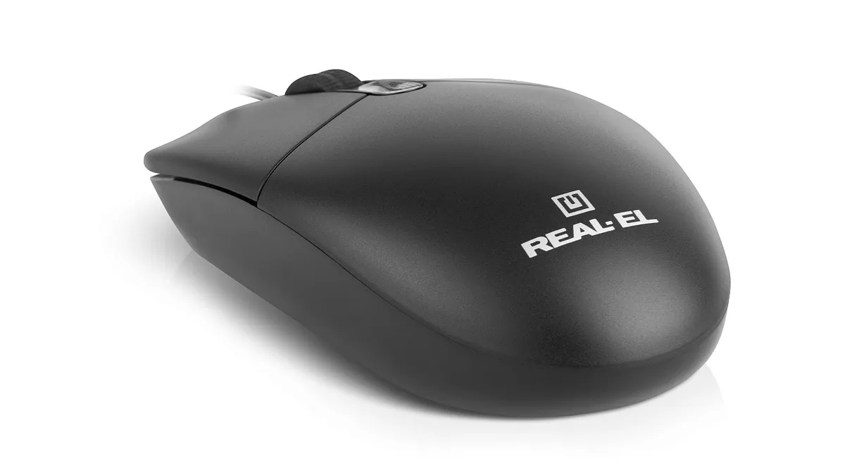 Миша REAL-EL RM-210 Black (EL123200036) - мініатюра 6