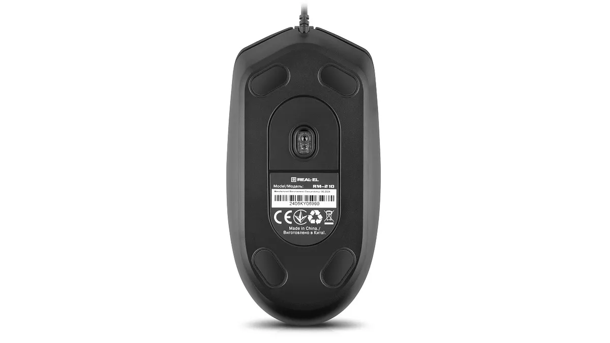 Миша REAL-EL RM-210 Black (EL123200036) - мініатюра 8
