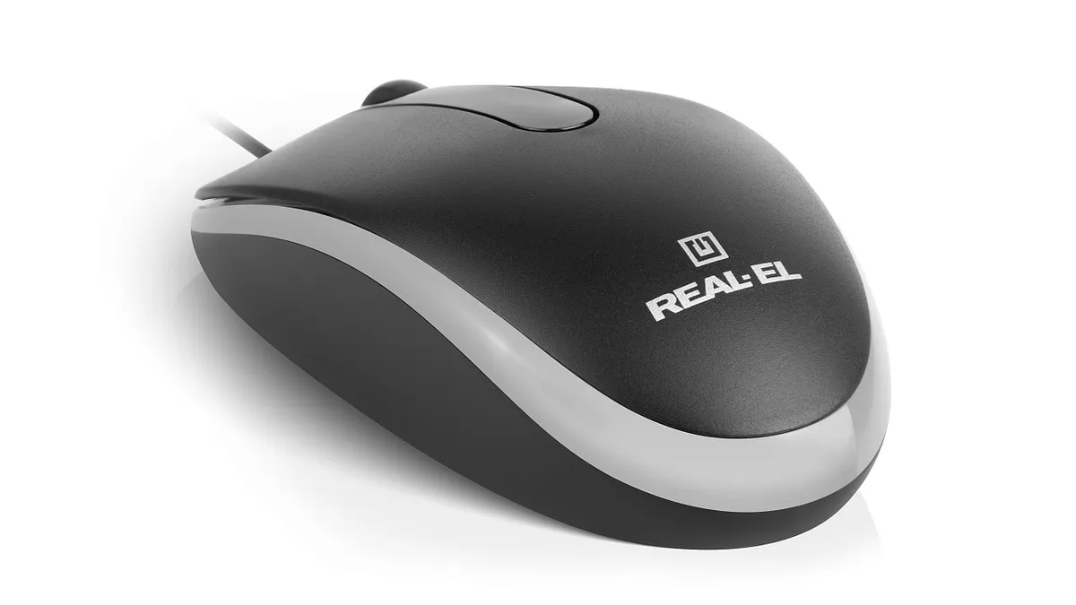Миша REAL-EL RM-215 Black (EL123200037) - мініатюра 2