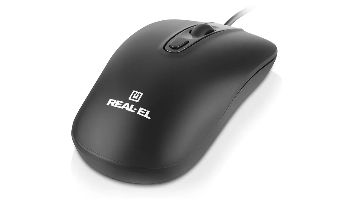 Миша REAL-EL RM-222 Black (EL123200040) - мініатюра 5