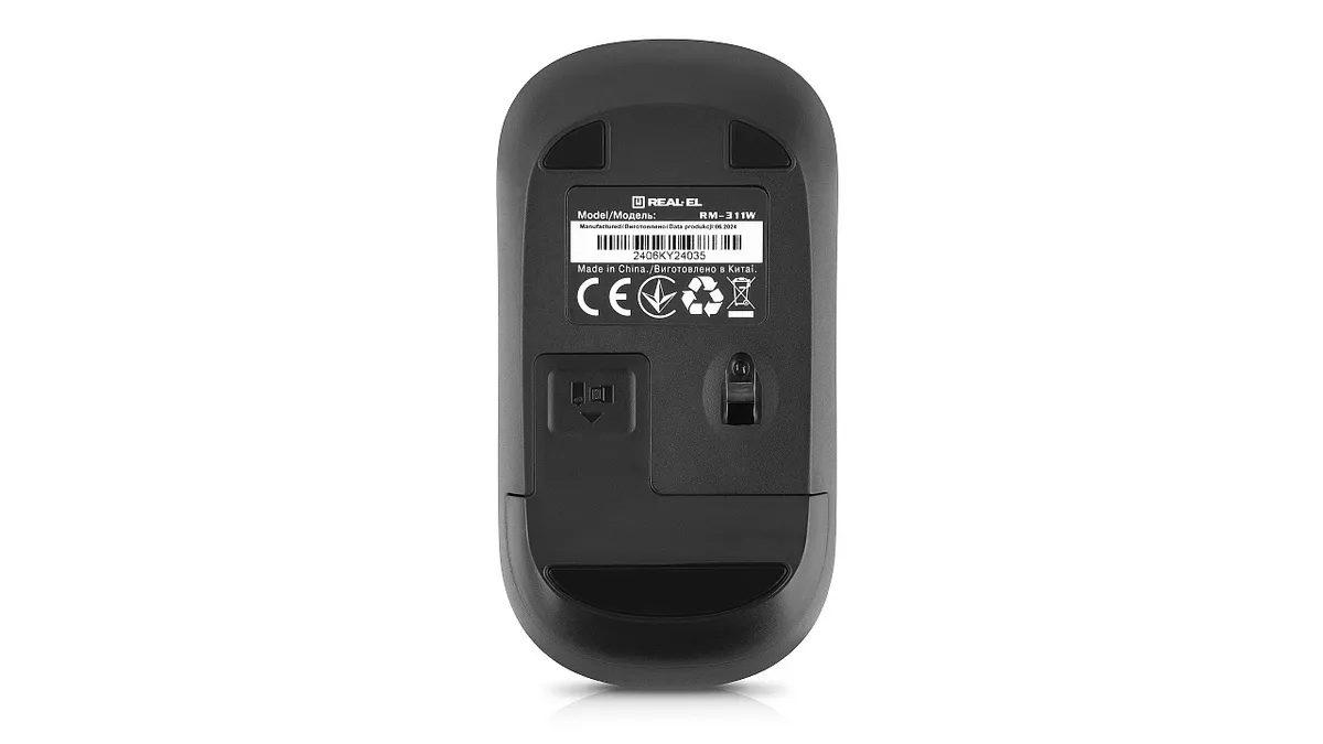 Миша бездротова REAL-EL RM-311 W Black - мініатюра 7