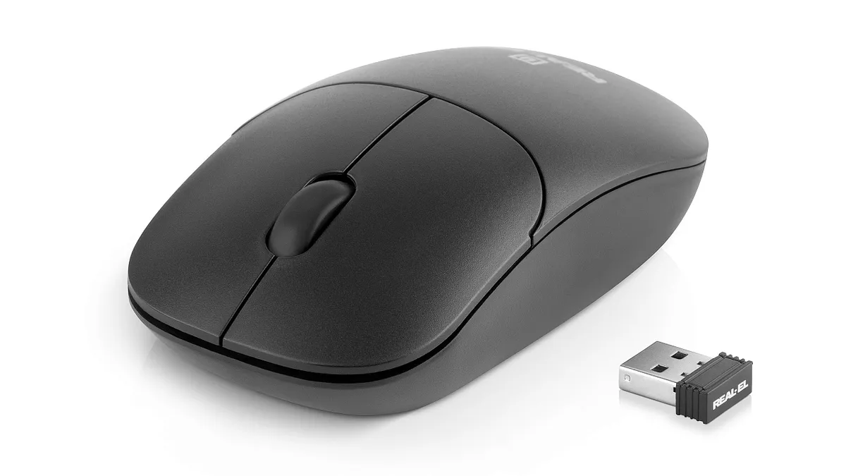 Миша бездротова REAL-EL RM-313 W Black - мініатюра 8