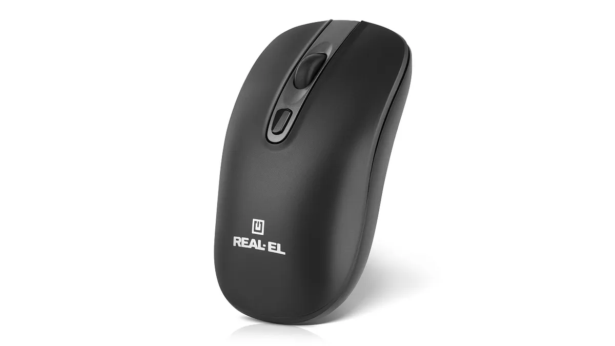 Миша бездротова REAL-EL RM-350W Black - мініатюра 2