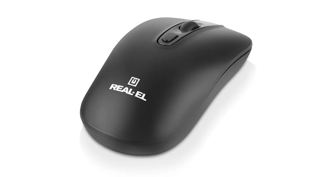 Миша бездротова REAL-EL RM-350W Black - мініатюра 5