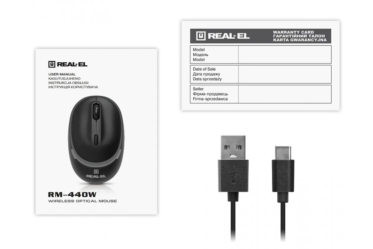 Миша бездротова REAL-EL RM-440W Black - мініатюра 6