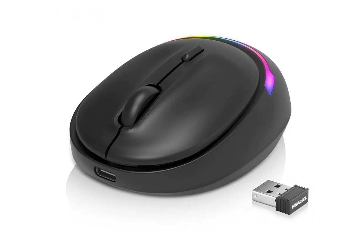 Миша бездротова REAL-EL RM-440W Black - мініатюра 7