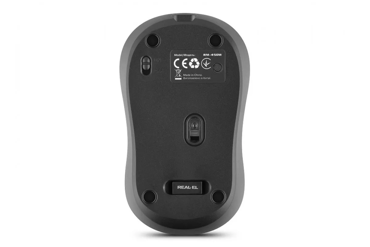 Миша бездротова REAL-EL RM-450W Black - мініатюра 5