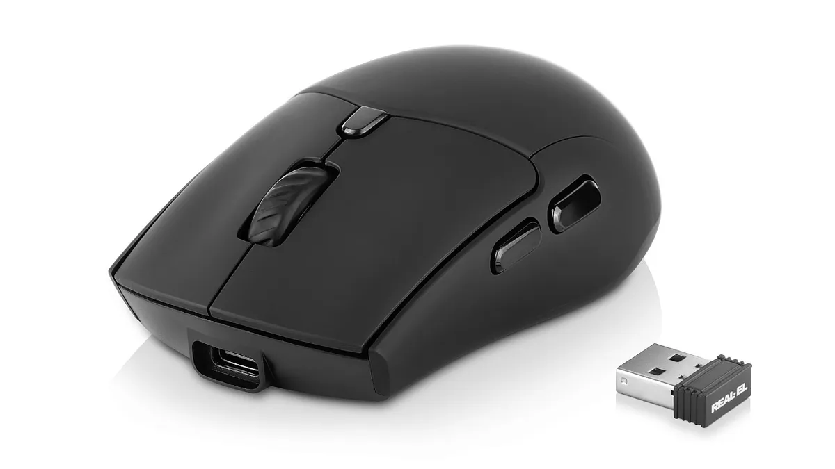 Миша бездротова REAL-EL RM-460W Black - зображення 1