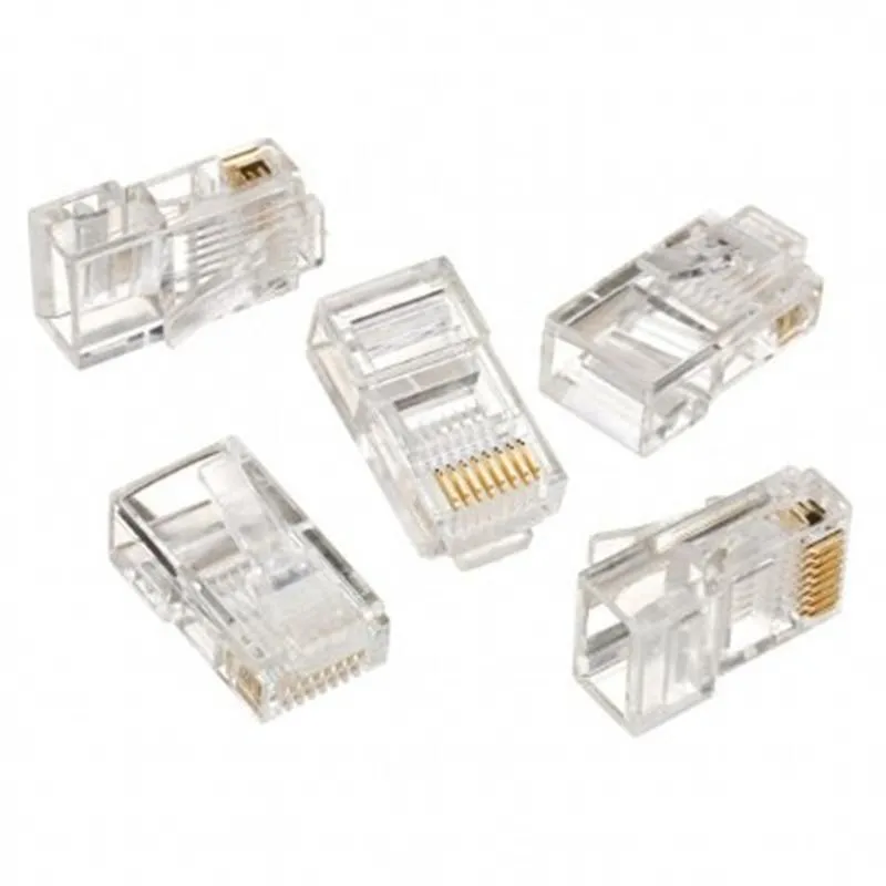 Конектор RJ 45 Cablexpert (LC-8P8C-001/10) Cat. 5e UTP із позолоченими контактами (10 шт/уп) - зображення 1