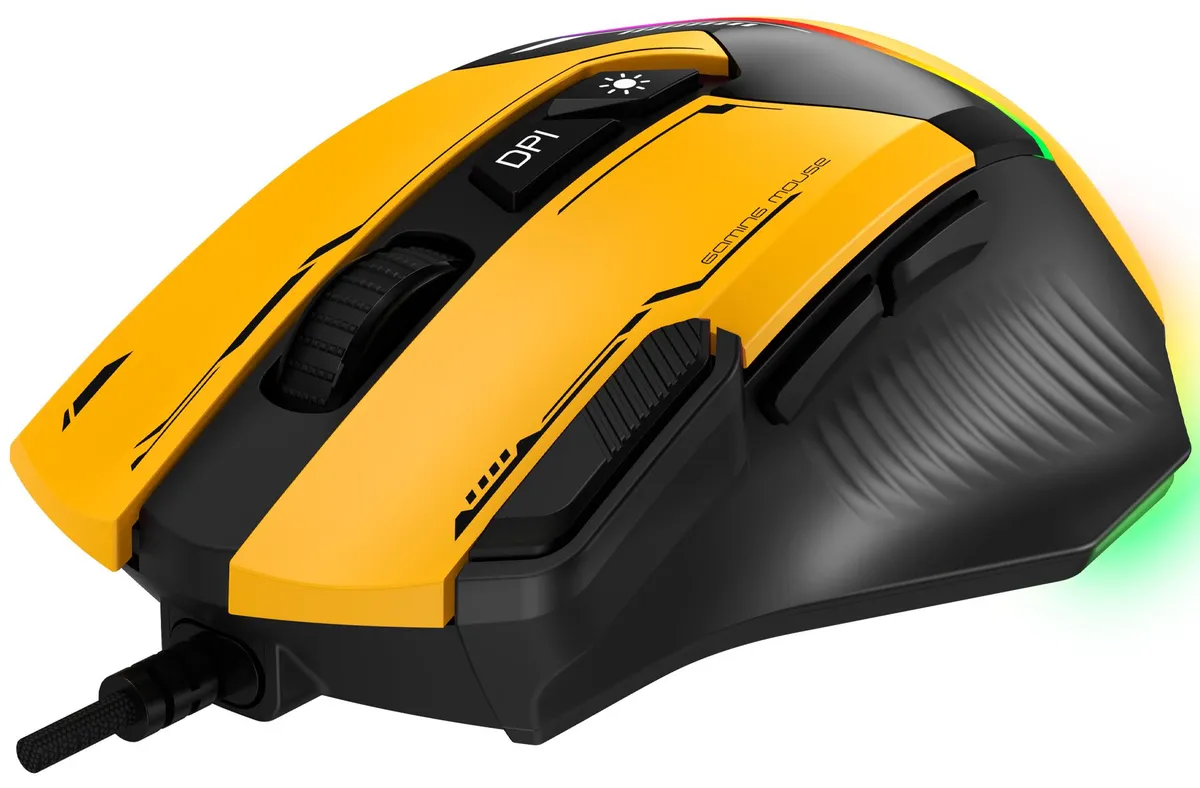 Миша GamePro GM300BL Yellow-Black - мініатюра 3