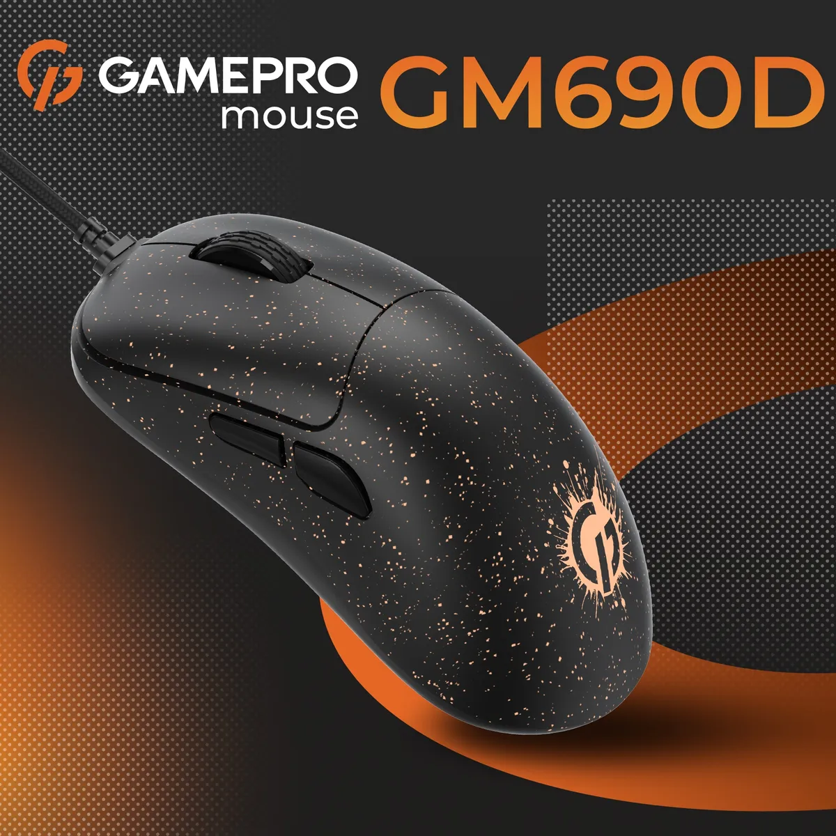 Миша GamePro GM690D Black/Orange - мініатюра 5