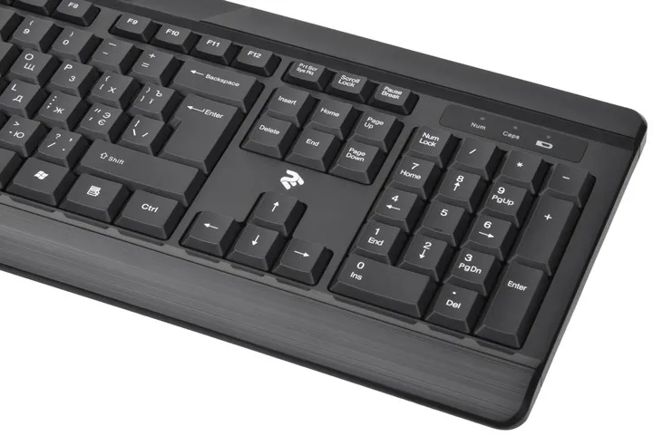 Комплект (клавіатура, миша) бездротовий 2E MK410 Black (2E-MK410MWB) - мініатюра 5