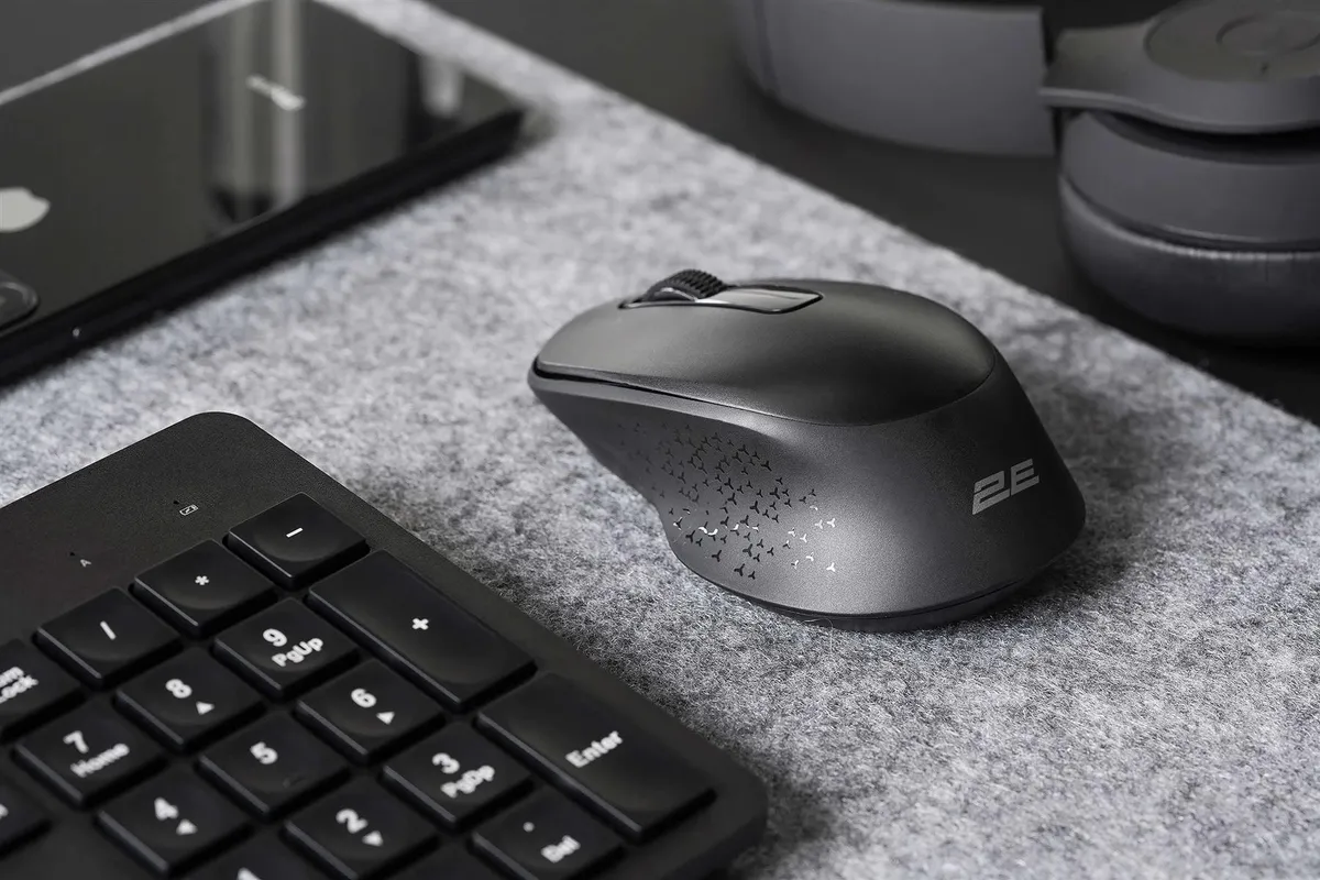Комплект (клавіатура, миша) бездротовий 2E MK420 Black (2E-MK420WB_UA) - мініатюра 6