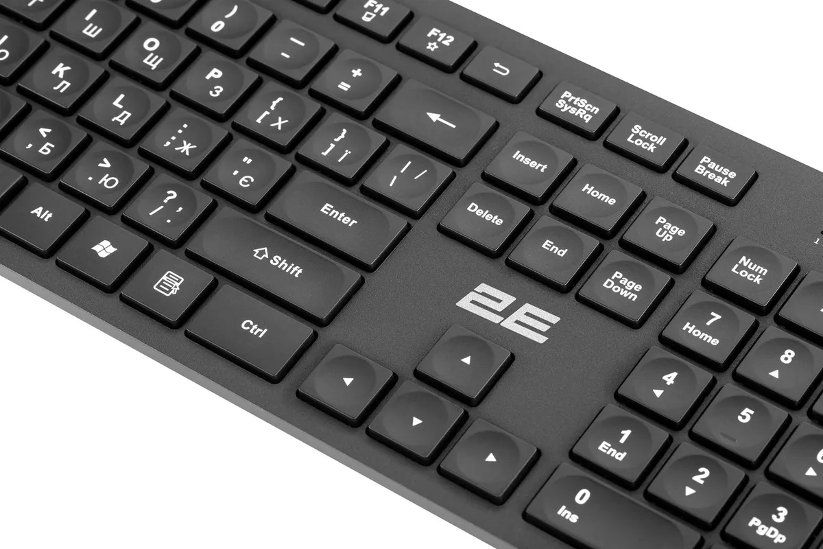Комплект (клавіатура, миша) бездротовий 2E MK420 Black (2E-MK420WB_UA) - мініатюра 8