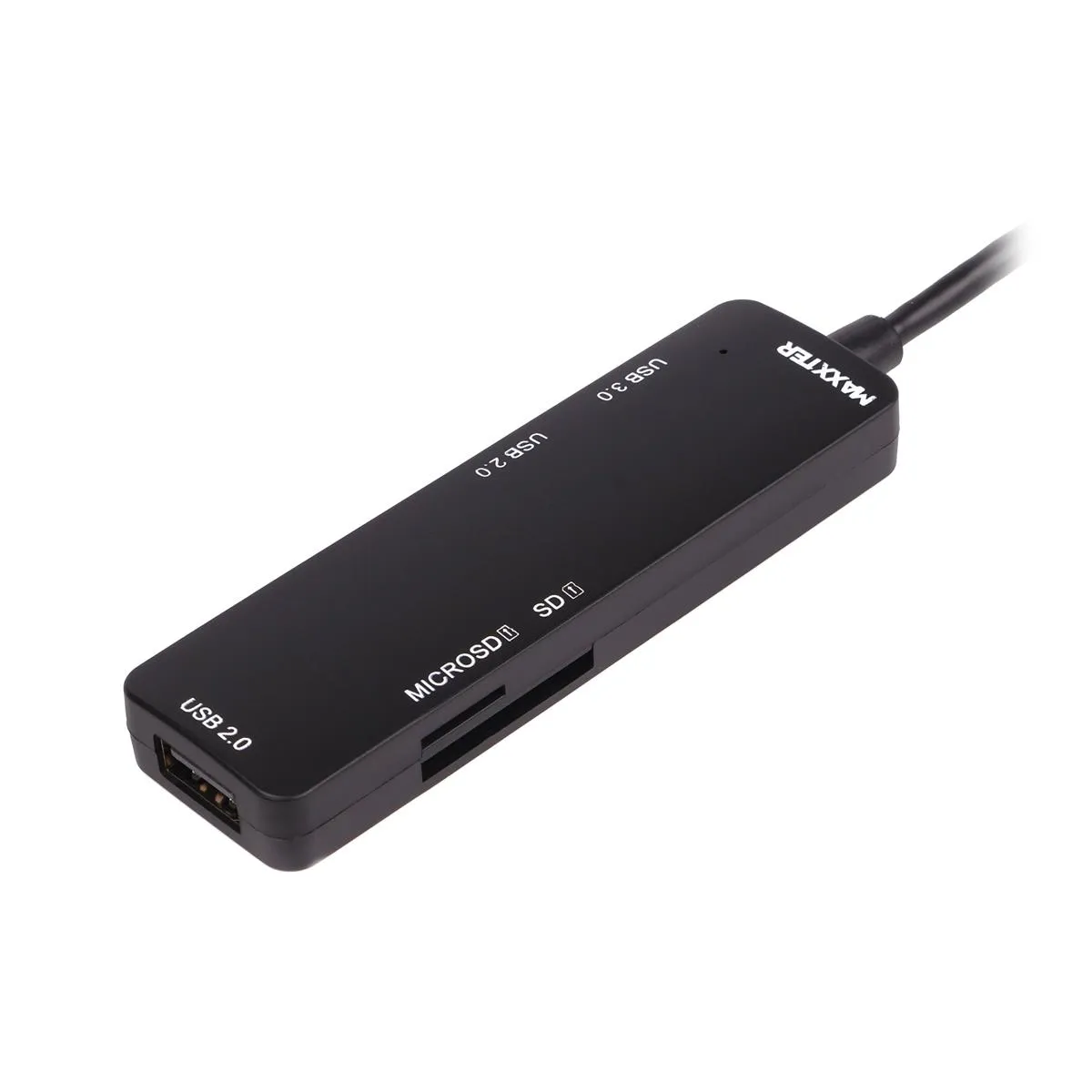 USB-хаб Maxxter USB Type-C 5-в-1 Black (HU3C-3PTF-01) - мініатюра 2