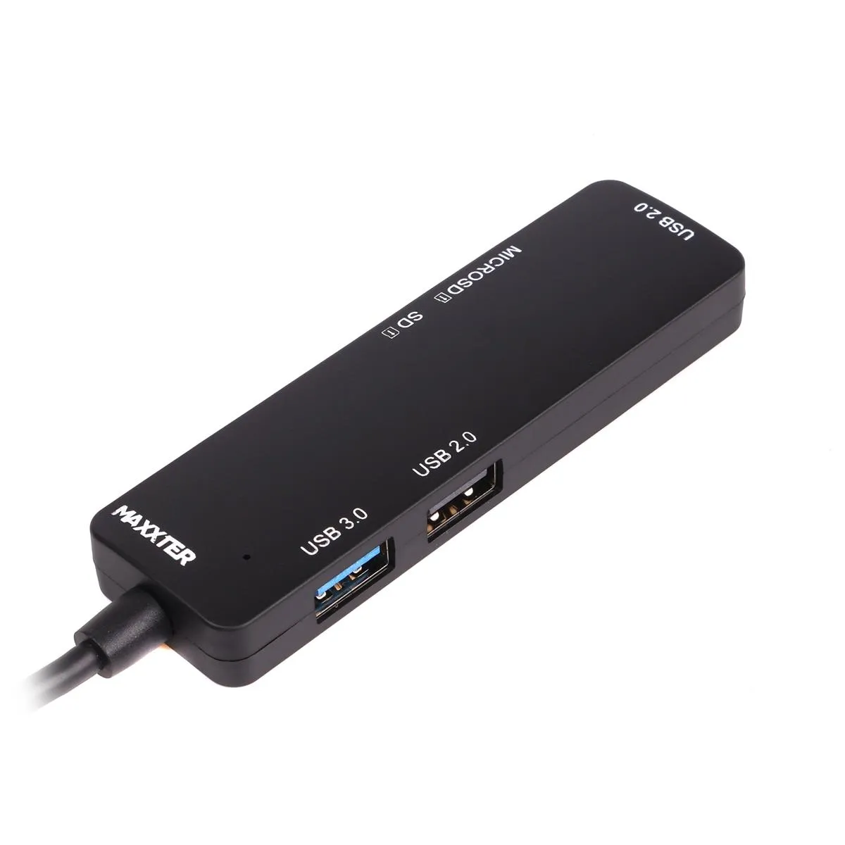 USB-хаб Maxxter USB Type-C 5-в-1 Black (HU3C-3PTF-01) - мініатюра 3