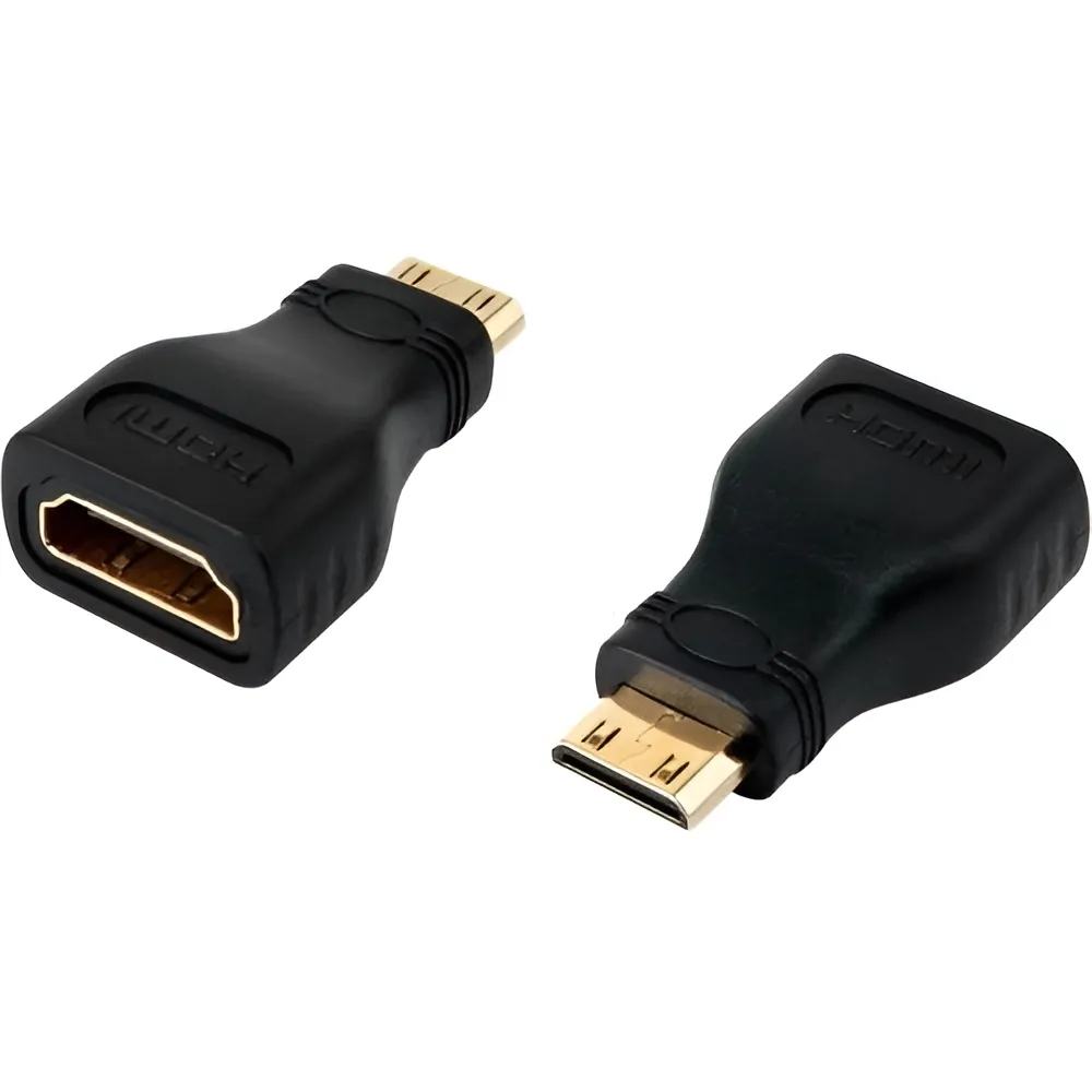 Перехiдник Atcom HDMI - mini-HDMI (F/M), Black (AT5285) - зображення 1