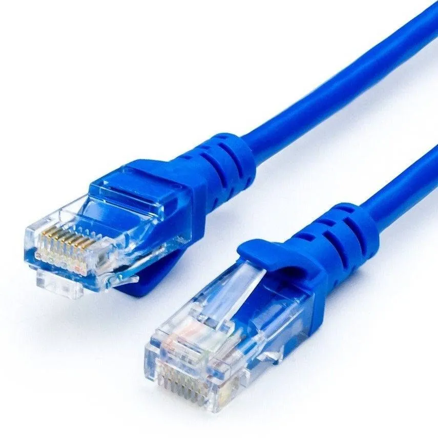 Патч-корд литий, UTP, RJ45, Cat.5e, 7.5m, синій - зображення 1