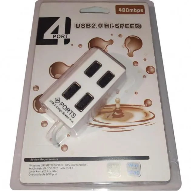 USB-хаб Atcom TD4004 USB 4 ports (AT10724) - мініатюра 2