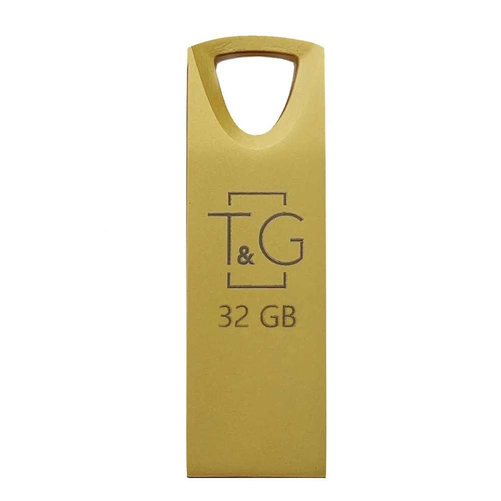 Флеш-накопичувач USB 32GB T&G 117 Metal Series Gold (TG117GD-32G) - зображення 1