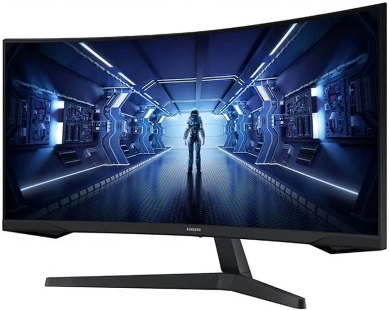 Монiтор Samsung 34" Odyssey G5 (LC34G55TWWIXCI) VA Black Curved - мініатюра 2