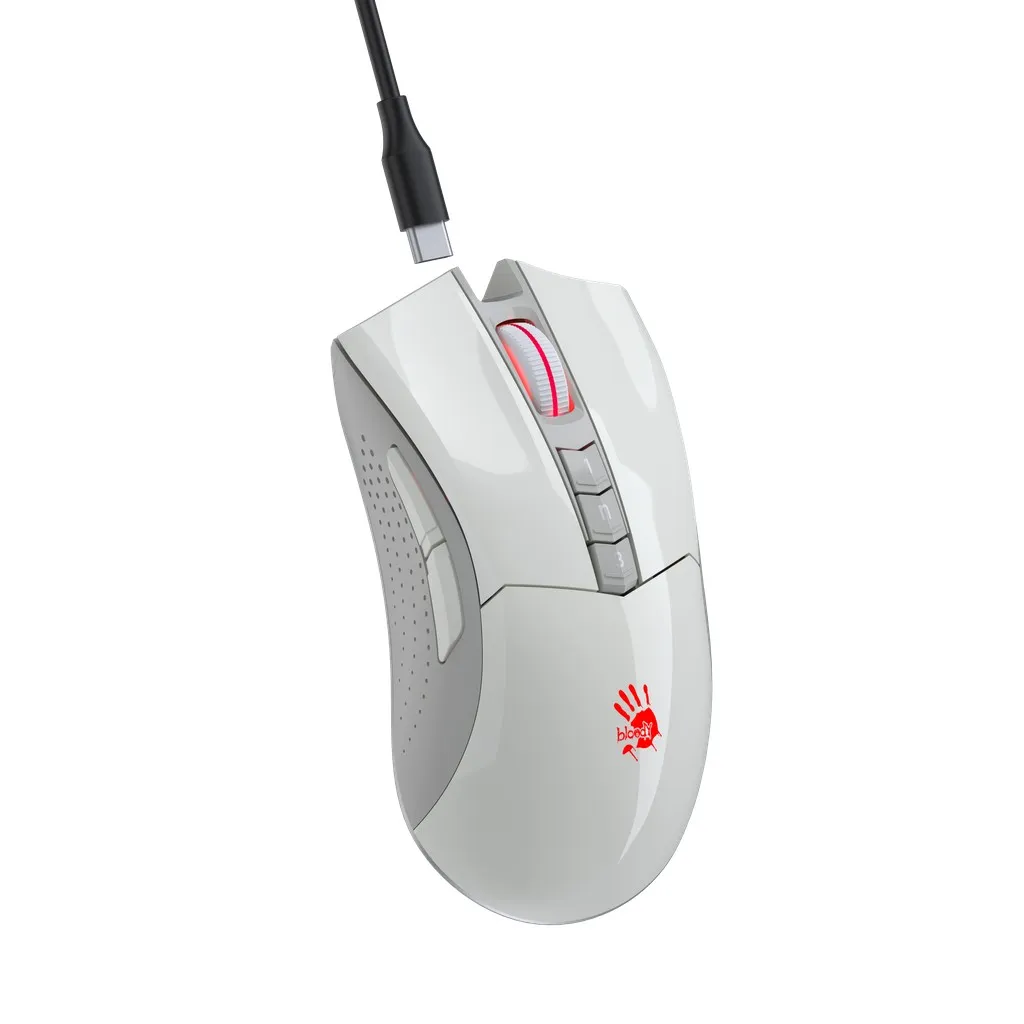 Миша Bloody R90 Plus Greyish White - мініатюра 2
