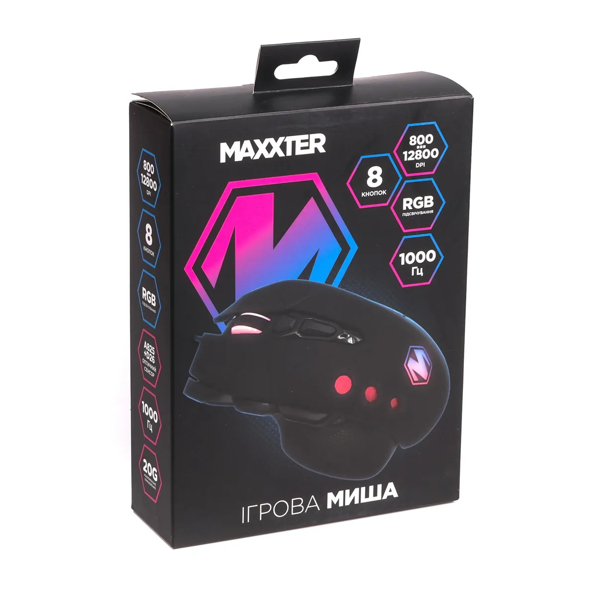 Миша Maxxter Instant 825 Black USB - мініатюра 5