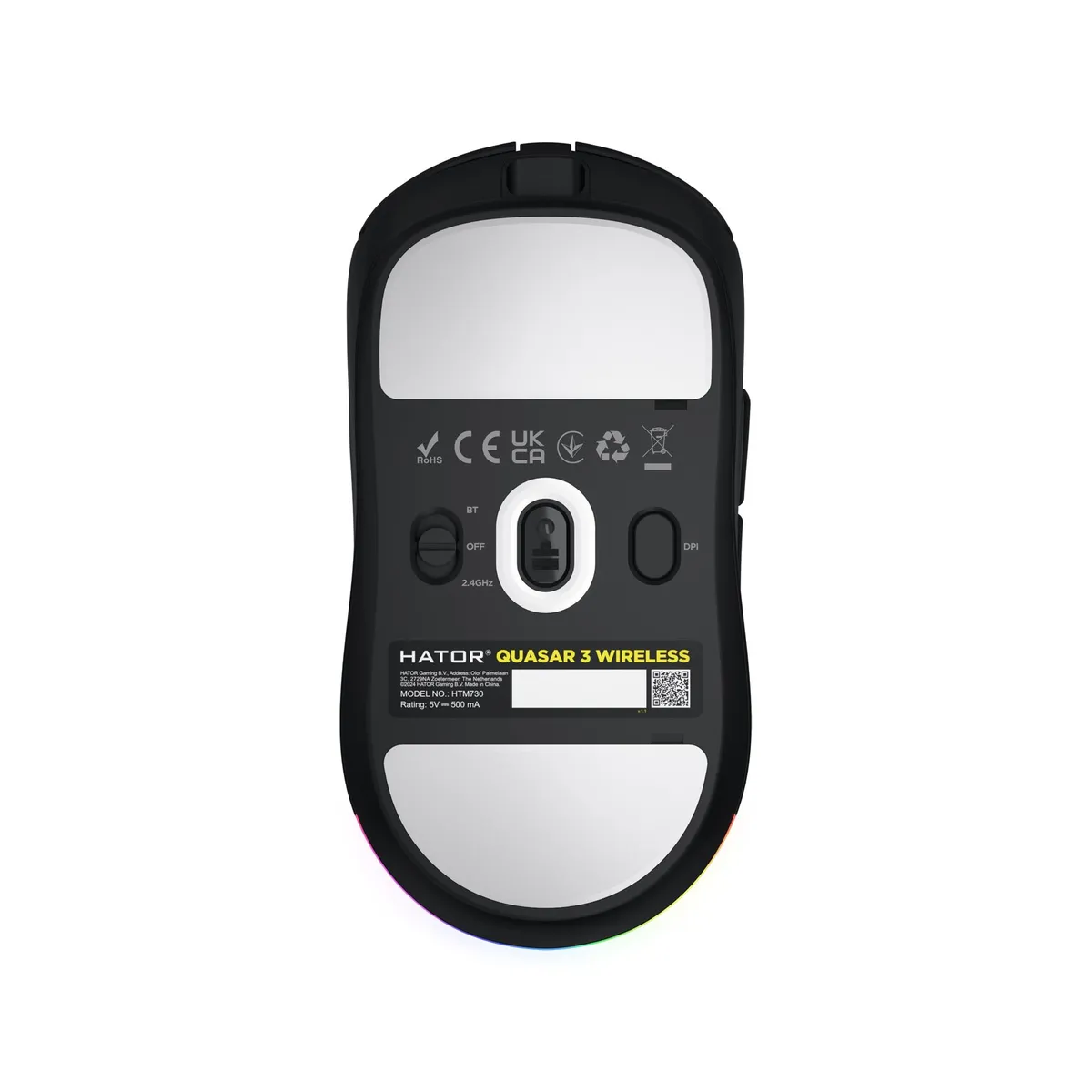 Миша бездротова Hator Quasar 3 Wireless Black (HTM730) - мініатюра 5