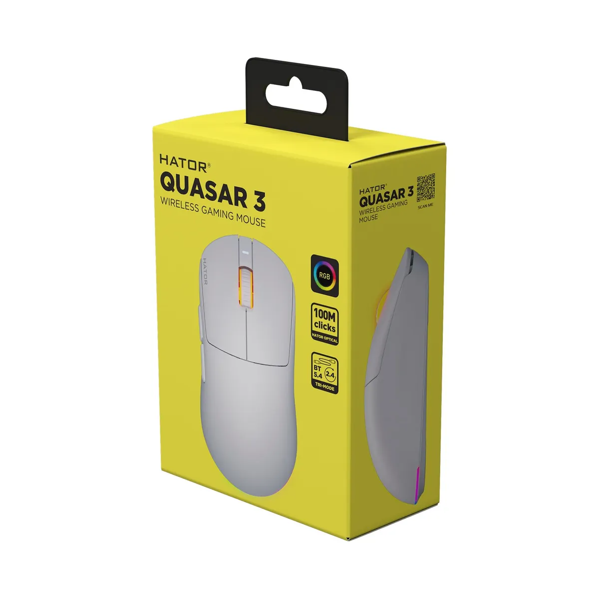 Миша бездротова Hator Quasar 3 Wireless White (HTM731) - мініатюра 7