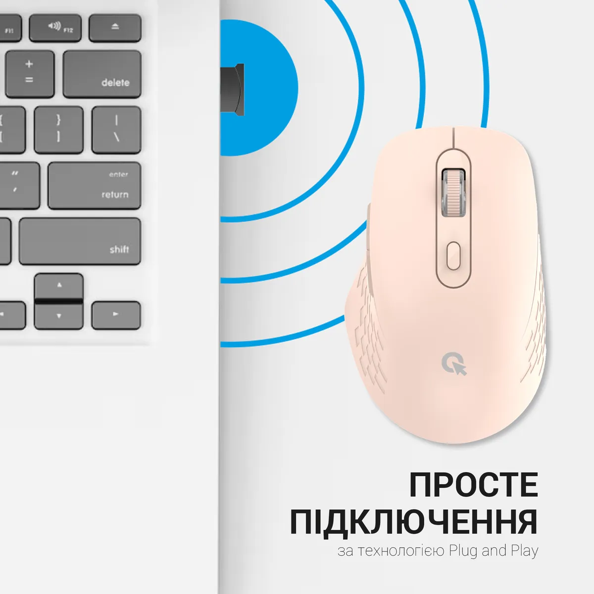 Миша бездротова OfficePro M230P Pink - мініатюра 8
