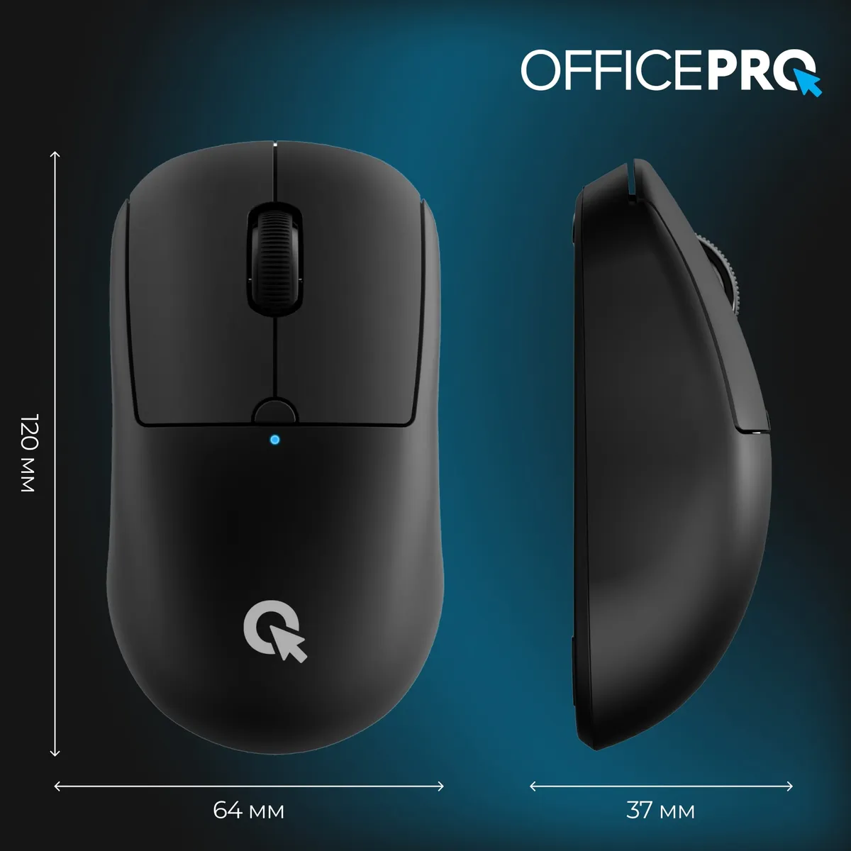 Миша бездротова OfficePro M307B Black - мініатюра 12