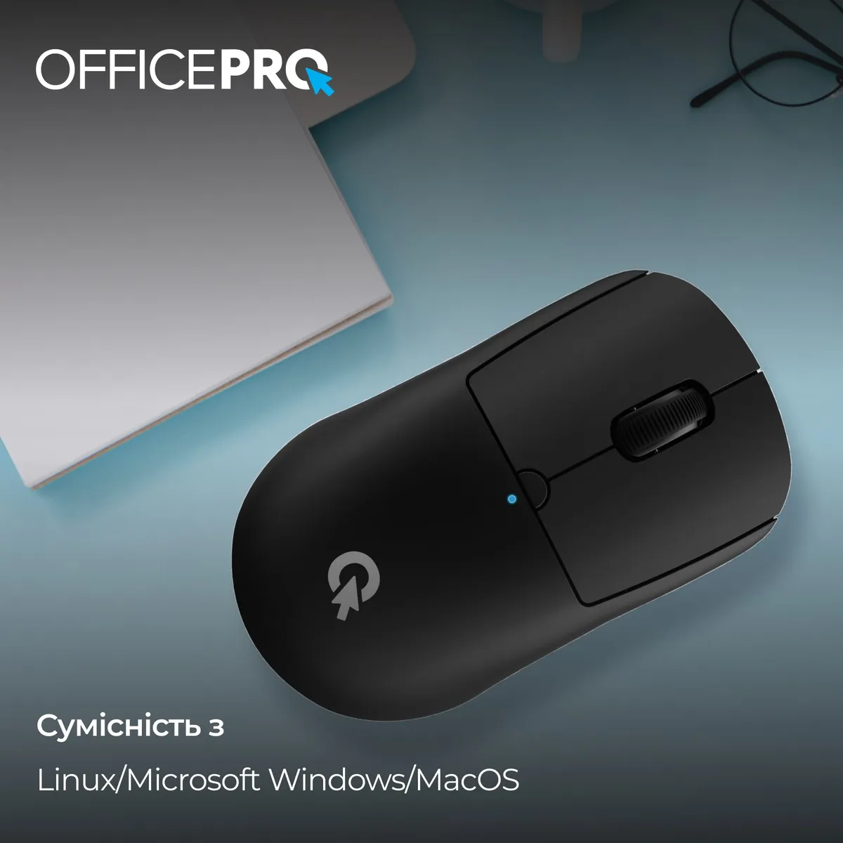 Миша бездротова OfficePro M307B Black - мініатюра 7