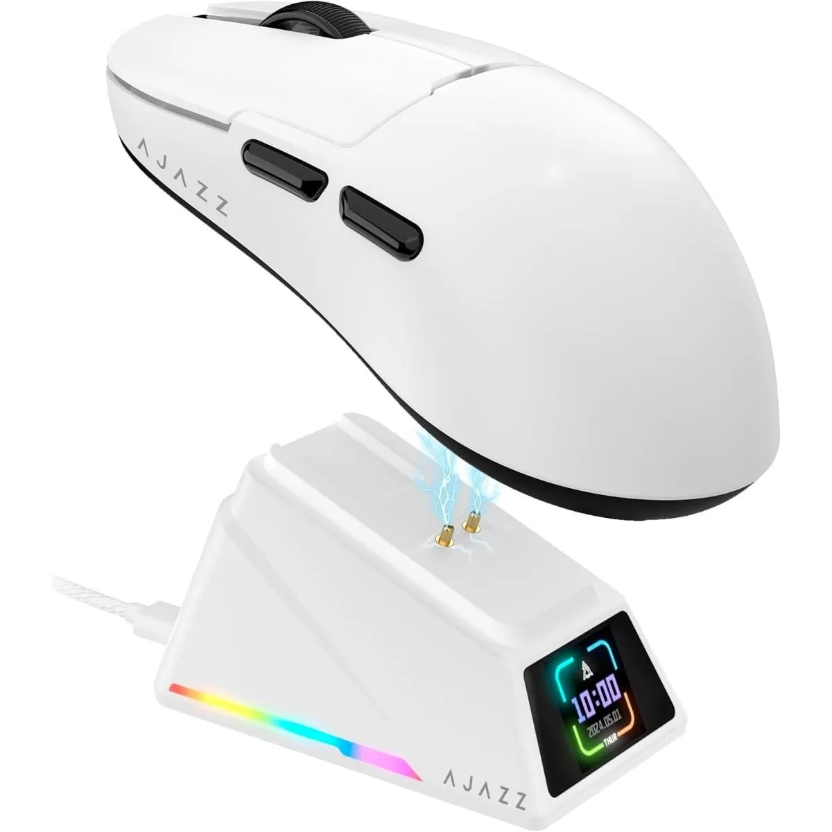 Миша бездротова Ajazz AJ159 Apex White (AJM159-A-W) - мініатюра 2