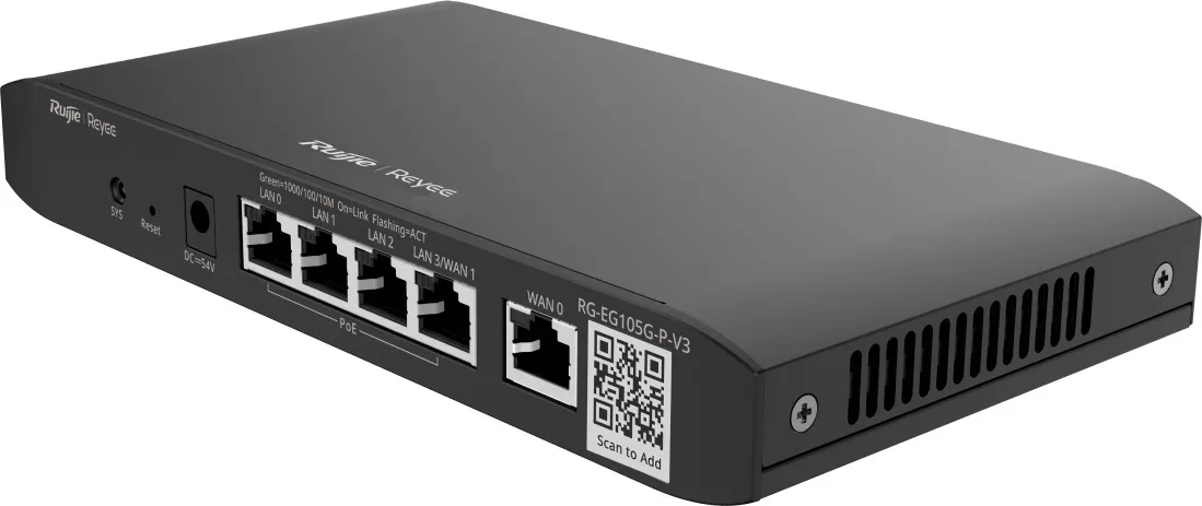 Маршрутизатор Ruijie Reyee RG-EG105G-V3 - мініатюра 3