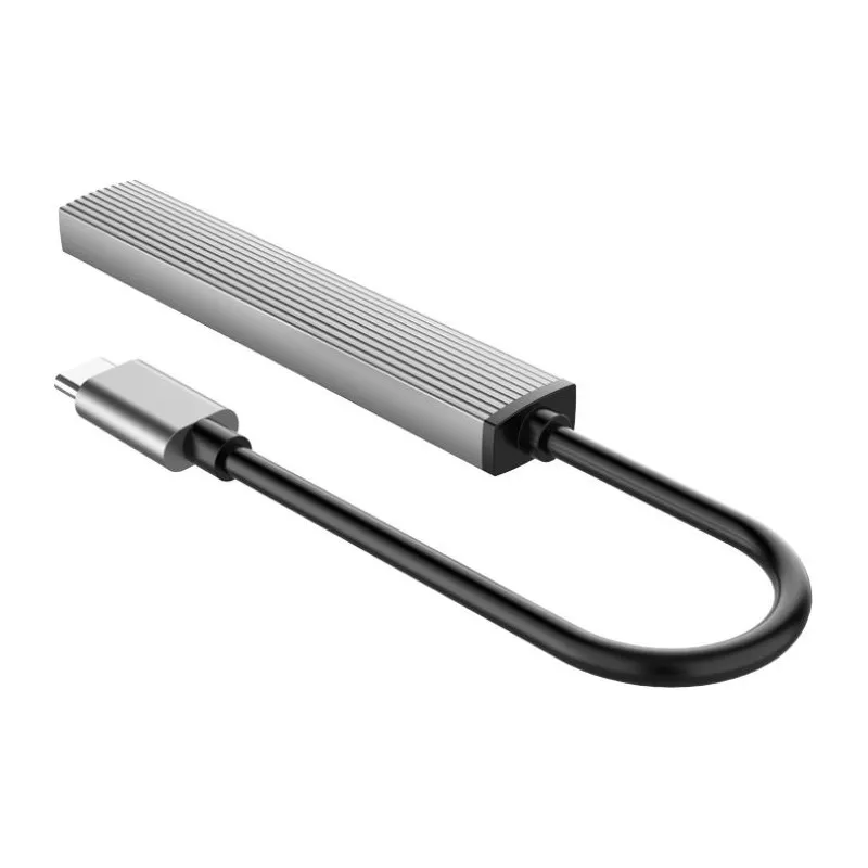USB-хаб Orico AH-12F-GY-BP USB Type-C 3-в-1 (CA913541) - мініатюра 3