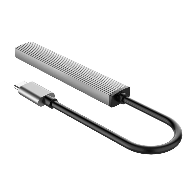 USB-хаб Orico AH-A12F-GY-BP USB Type-C 3-в-1 Grey (CA913770) - мініатюра 2