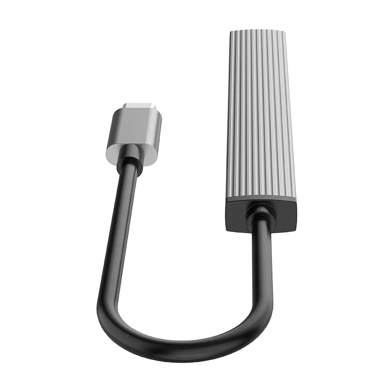 USB-хаб Orico AH-A12F-GY-BP USB Type-C 3-в-1 Grey (CA913770) - мініатюра 4