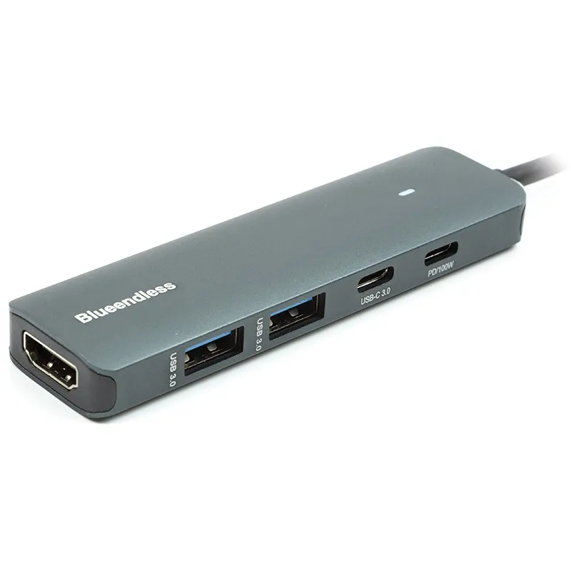 USB-хаб Blueendless USB Type-C 5-в-1(CA913435) - зображення 1