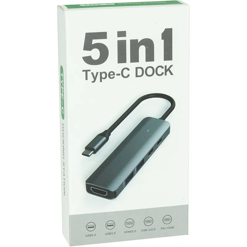 USB-хаб Blueendless USB Type-C 5-в-1(CA913435) - мініатюра 4