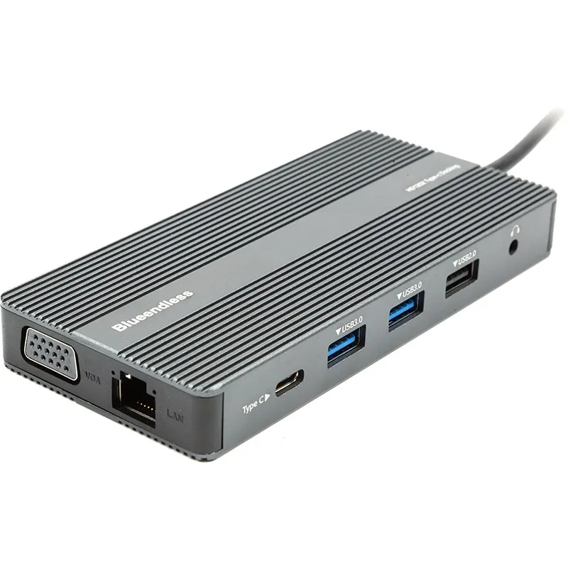USB-хаб Blueendless USB Type-C 12-в-1 Grey (CA913886) - зображення 1