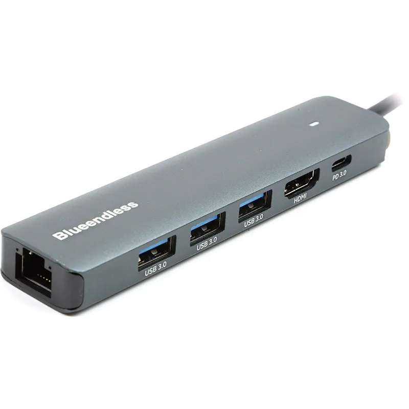 USB-хаб Blueendless USB Type-C 6-в-1 (CA913909) - зображення 1