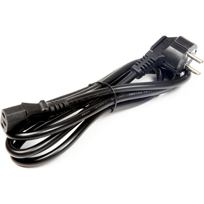 Кабель живлення PowerPlant CEE7/7-C13, 220V, 3x1.5, 2м (CC360321) - мініатюра 2