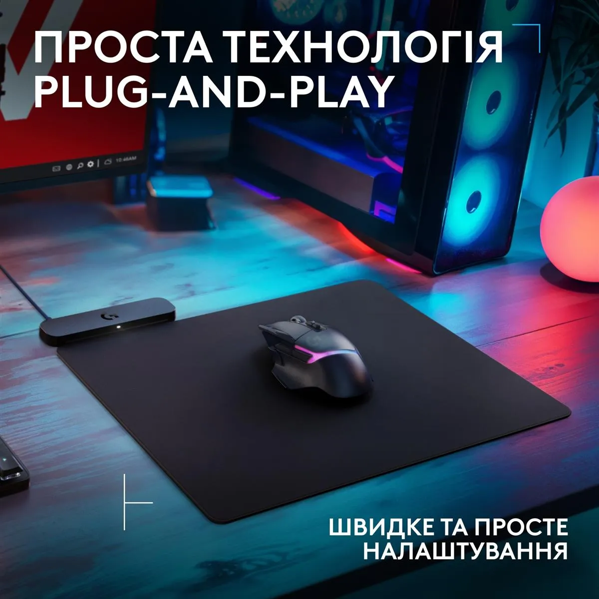 Ігрова поверхня Logitech G PowerPlay 2 Black (947-000003) - мініатюра 2