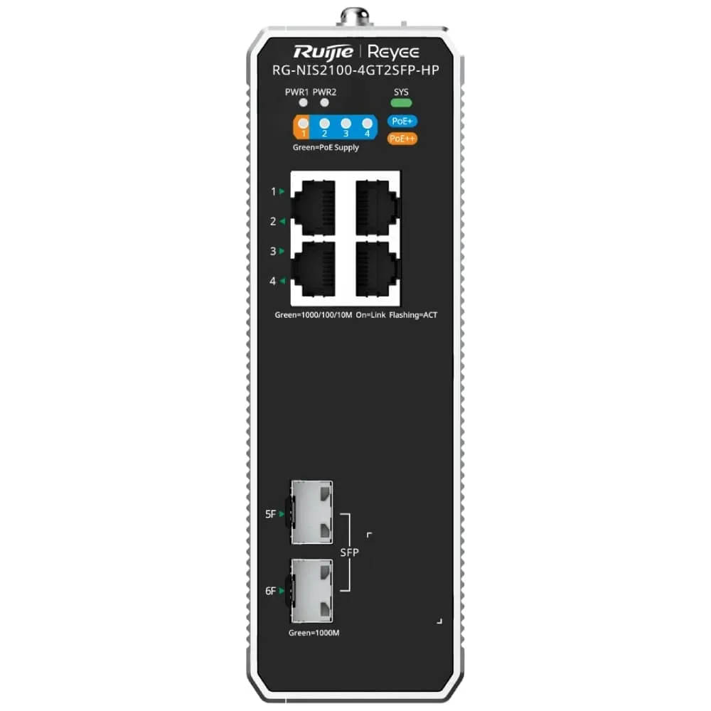 Комутатор Ruijie Reyee RG-NIS2100-4GT2SFP-HP - зображення 1