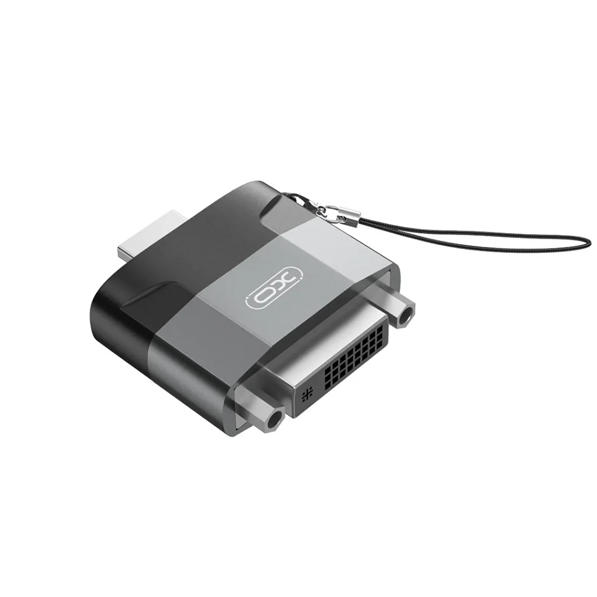 Адаптер XO HDMI-DVI (M/F) Black/Grey (GB013-HDMIDVI.tranish) - мініатюра 2