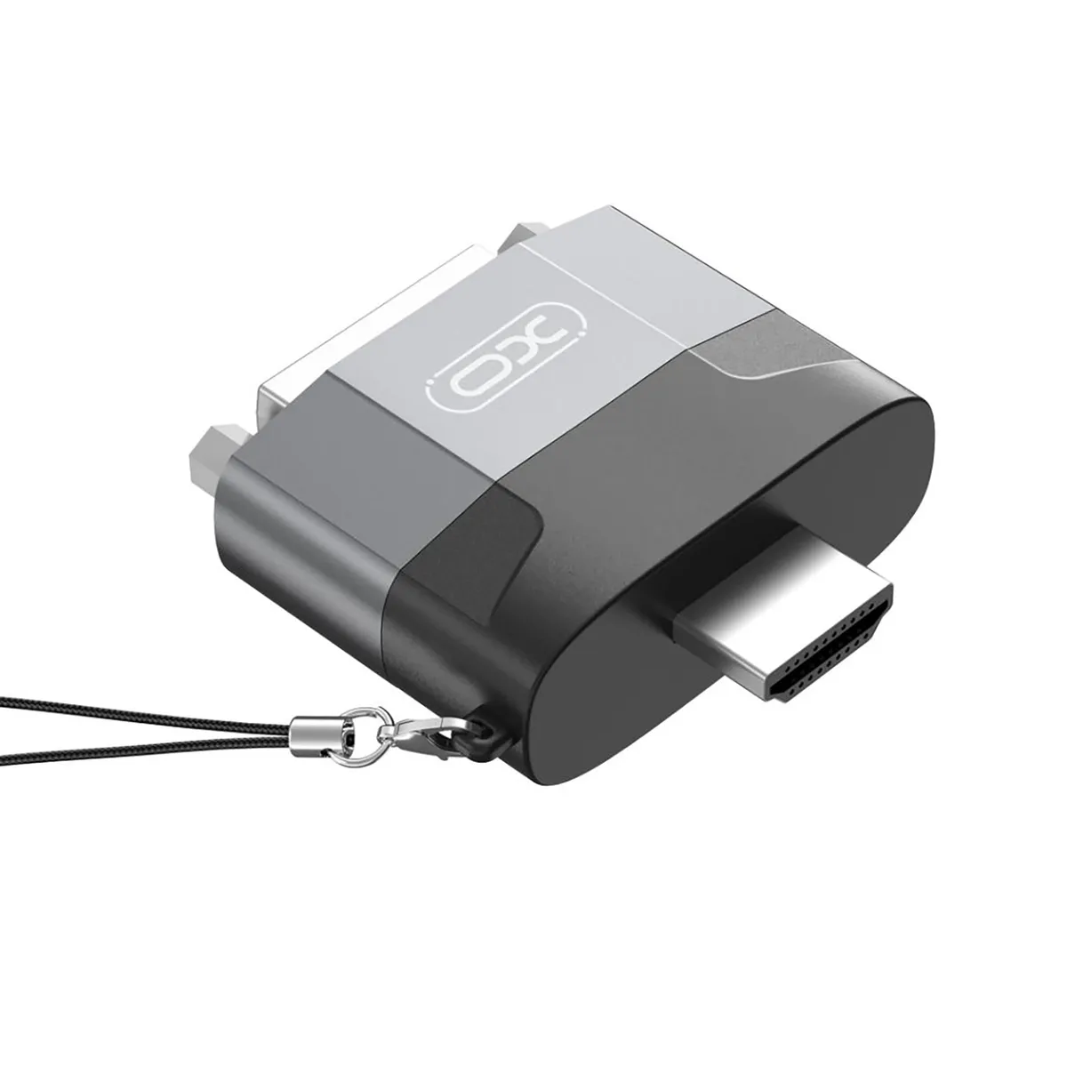 Адаптер XO HDMI-DVI (M/F) Black/Grey (GB013-HDMIDVI.tranish) - мініатюра 4