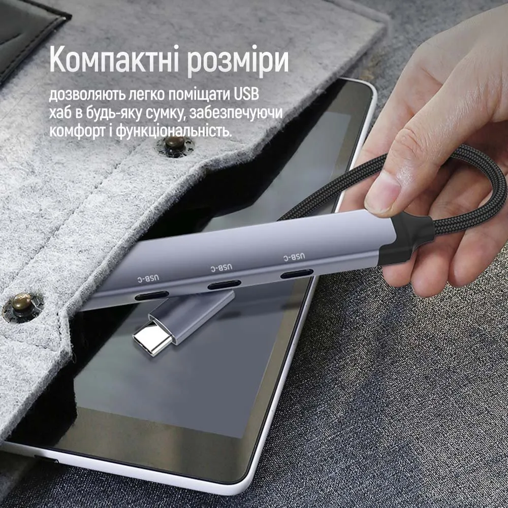 USB-хаб СolorWay USB Type-C 4-в-1 (CW-HUB07) - мініатюра 12