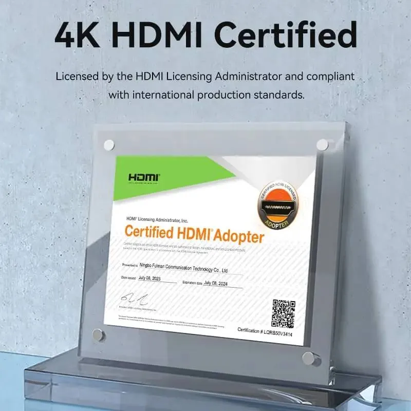 Кабель Vention HDMI - HDMI V 2.0 (M/M), 2 м, Black (ALMBH) - мініатюра 4