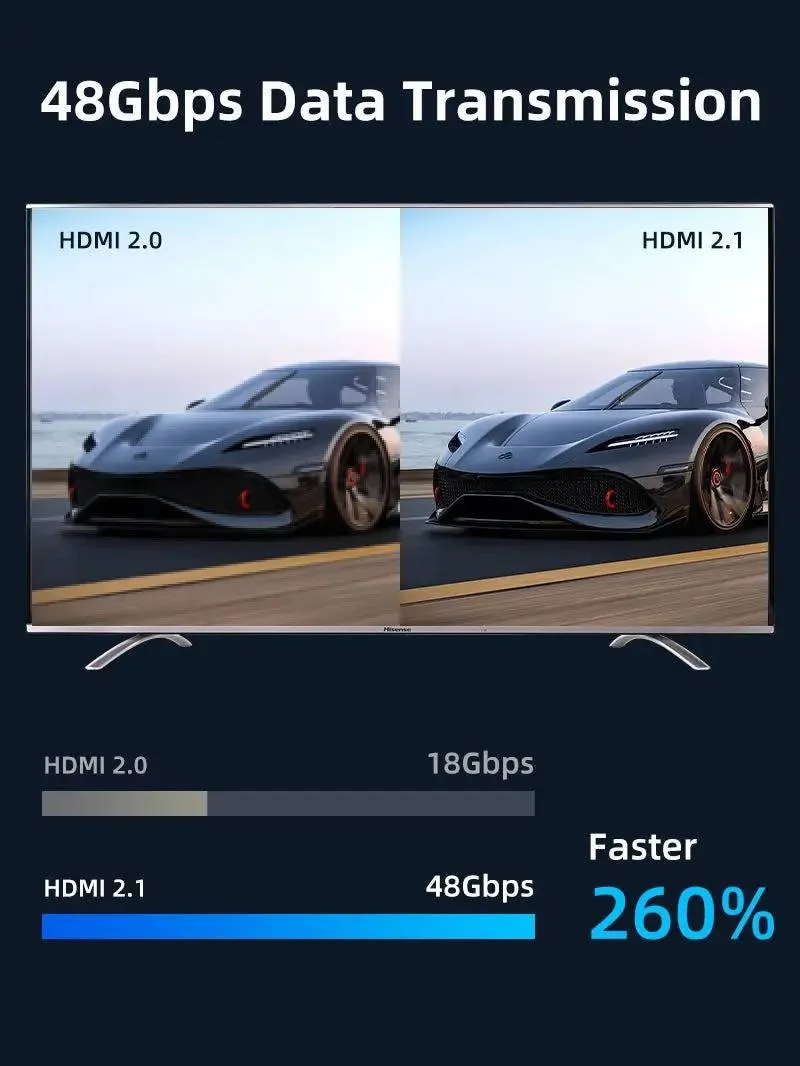Кабель Cabletime HDMI - HDMI V 2.1 (M/M), 1 м, Black (CH12H) - мініатюра 3